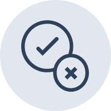 Reduce false positives icon